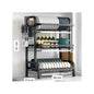 3-layer Kitchen Rack - Black