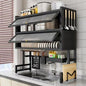 2 Layers Over The Sink Dish Rack - Double Sized Sink ( Not Assembled) -Black