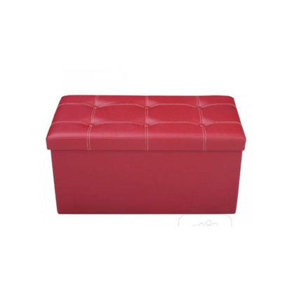 Collapsible storage ottoman bench