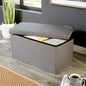 Collapsible storage ottoman bench
