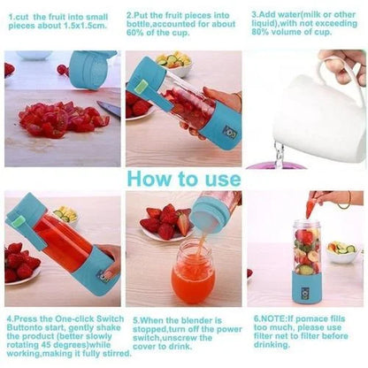 Portable USB juicer/smoothie blender