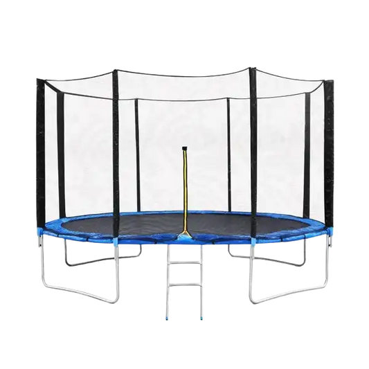 Premium Heavy-Duty Outdoor Trampoline with Safety Enclosure & Basketball Hoop (12 FT, 10 FT)