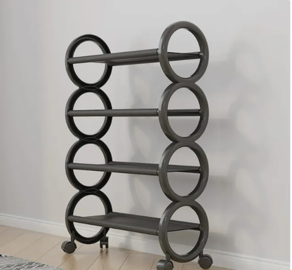 Modern Rolling Shoe Rack – Space-Saving Multi-Tier Storage Organizer