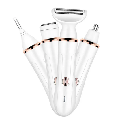 4-in-1 Rechargeable Women's Electric Shaver & Personal Grooming Kit