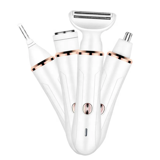 4-in-1 Rechargeable Women's Electric Shaver & Personal Grooming Kit