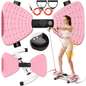 Dual-Platform Waist Twisting & Core Workout Machine with Resistance Bands