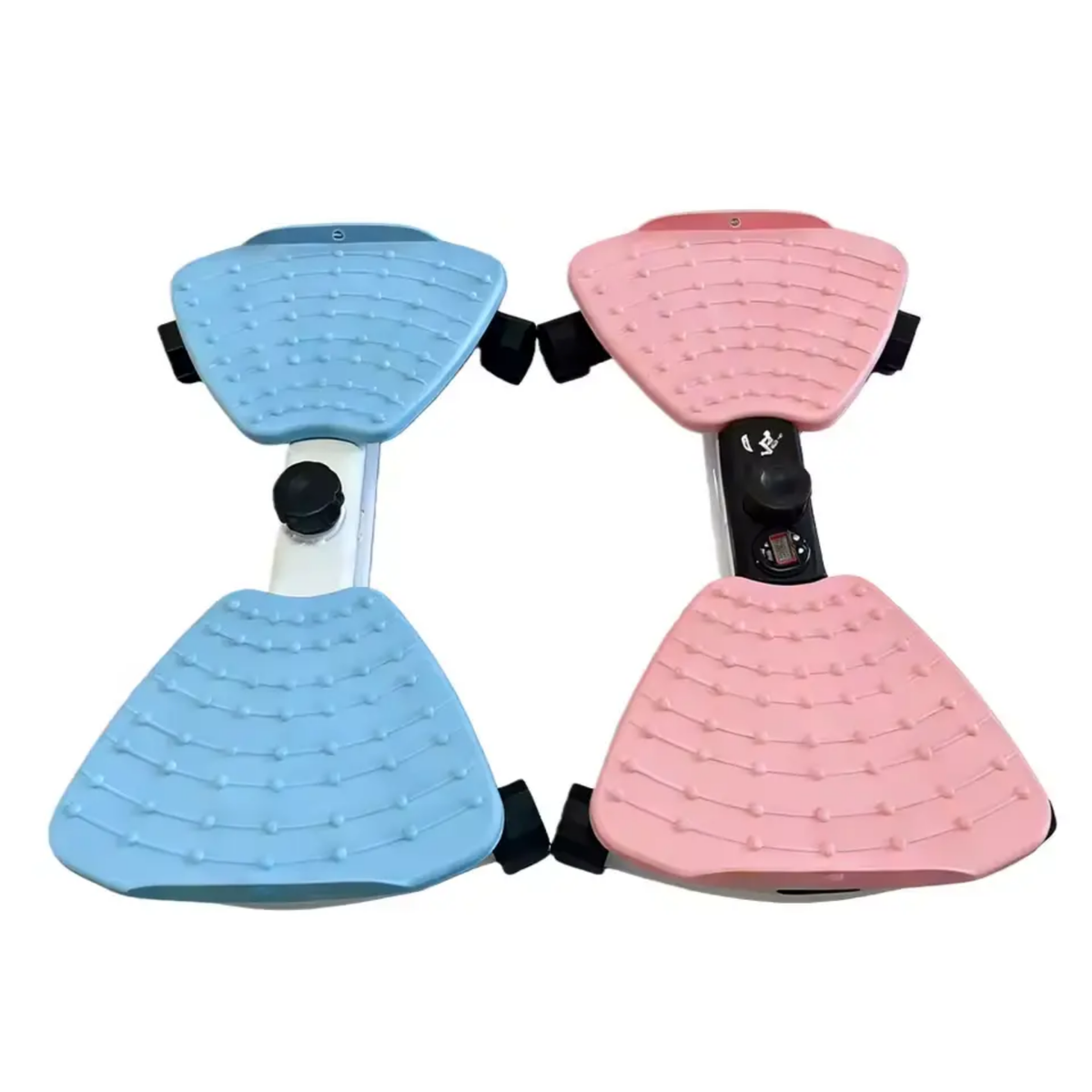 Dual-Platform Waist Twisting & Core Workout Machine with Resistance Bands