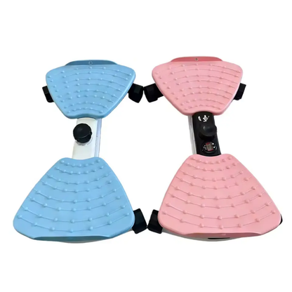 Dual-Platform Waist Twisting & Core Workout Machine with Resistance Bands