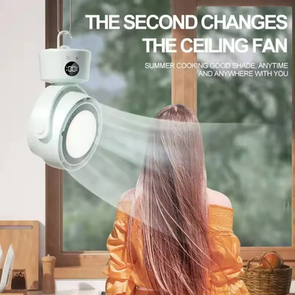 LED Light Multifunctional Desktop Cooling Fan & Night Light