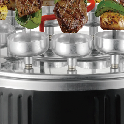 Vertical Electric Rotating Skewer & Barbecue Grill Machine