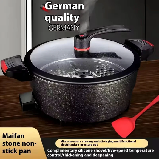 Multi-Functional Electric Hot Pot & Multi-Cooker with Steamer Tray
