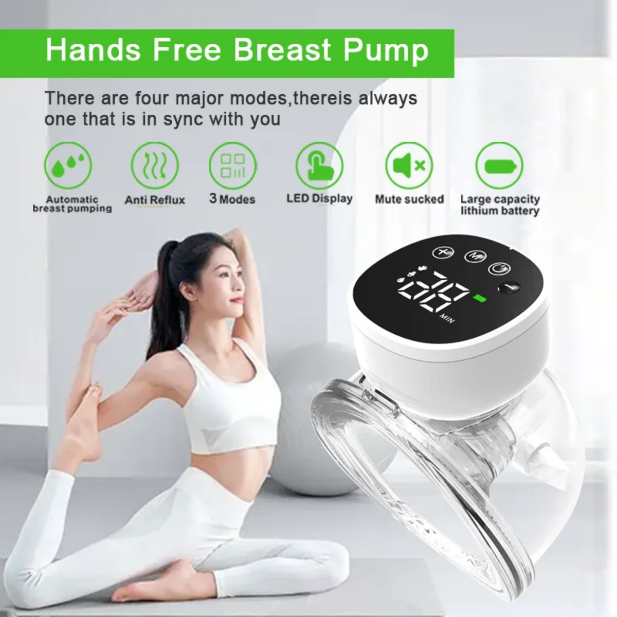 Wearable Electric Hands-Free Breast Pump
