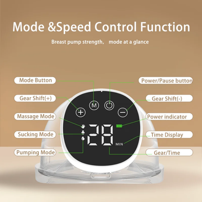 Wearable Electric Hands-Free Breast Pump