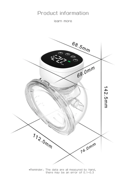 Wearable Electric Hands-Free Breast Pump