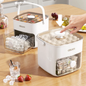 Press-Type Ice Cube Maker & Storage Box