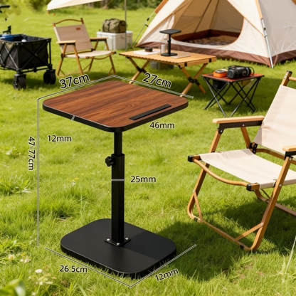 Adjustable Mobile Laptop Stand & Rolling Overbed Study Desk