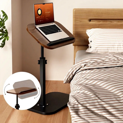Adjustable Mobile Laptop Stand & Rolling Overbed Study Desk