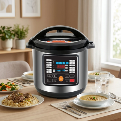 Hoffmans HM-719 Electric Pressure Cooker (8L, 1600W)