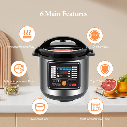 Hoffmans HM-719 Electric Pressure Cooker (8L, 1600W)