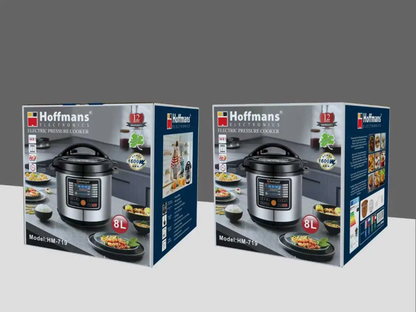 Hoffmans HM-719 Electric Pressure Cooker (8L, 1600W)