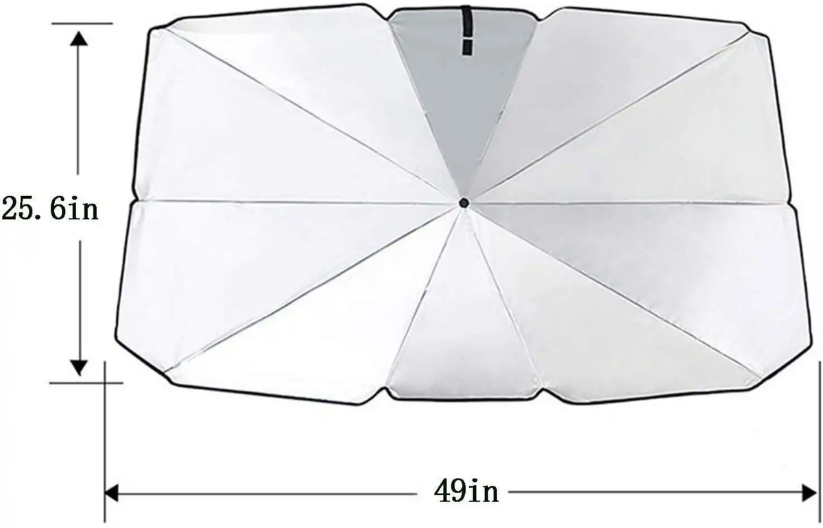 Foldable Car Windshield Sun Shade Umbrella & Heat Shield
