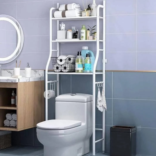 3-Tier Over-the-Toilet Space Saver – Modern Bathroom Organizer Rack