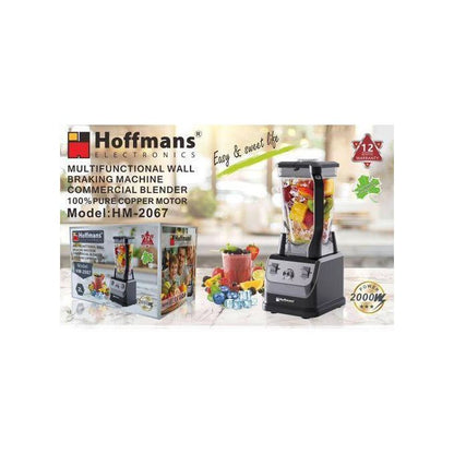 Hoffmans Multifunctional Commercial Blender (Wall-Breaking Machine) - 2000W 100% Pure Copper Motor HM-2067