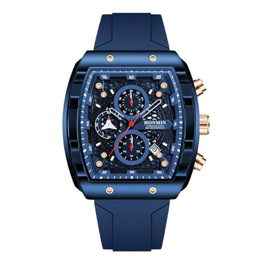 1PCS Multifunction Luminous Sports Watch for Men – Waterproof Casual Quartz Watch with Chronograph & Date Display, Durable Outdoor Wristwatch