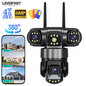 LEVOFAST 6MP Ultra-HD Triple-Screen Security Camera: Your Complete Site Guardian