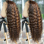 Honey Honey Highlighted Deep Wave – HD Lace Frontal Unit