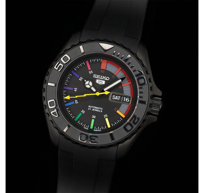 Seiko 5 Automatic 21-Jewel Custom "Rainbow" Sport